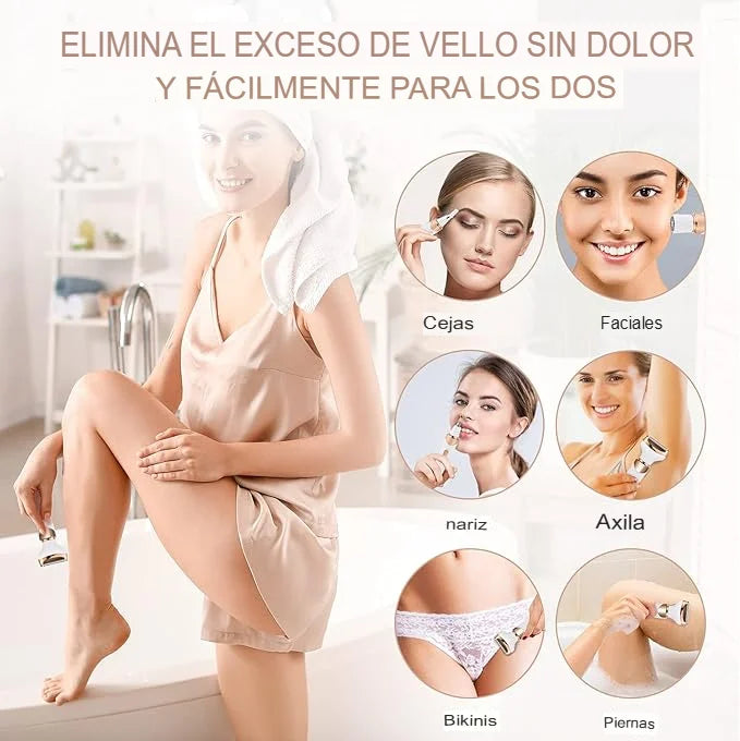 Depiladora Facial y Corporal 4 en 1