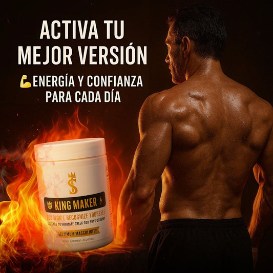 King Maker x 120 cápsulas – Tu poder masculino activado 👑