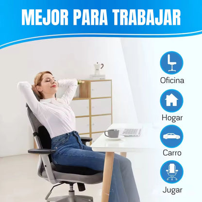 Cojín Soporte Lumbar Postura Espalda