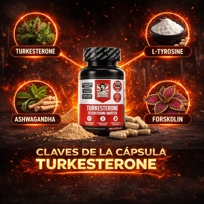 Suplemento Turkesterona Old School 120 cps