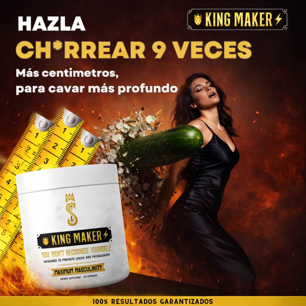 King Maker x 120 cápsulas – Tu poder masculino activado 👑