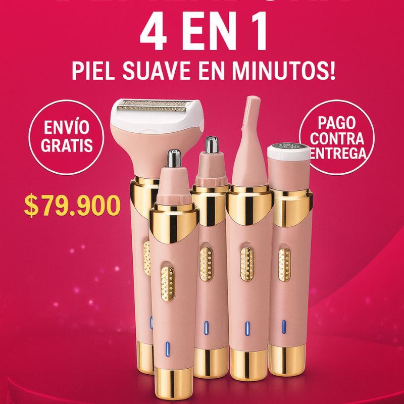 Depiladora Facial y Corporal 4 en 1