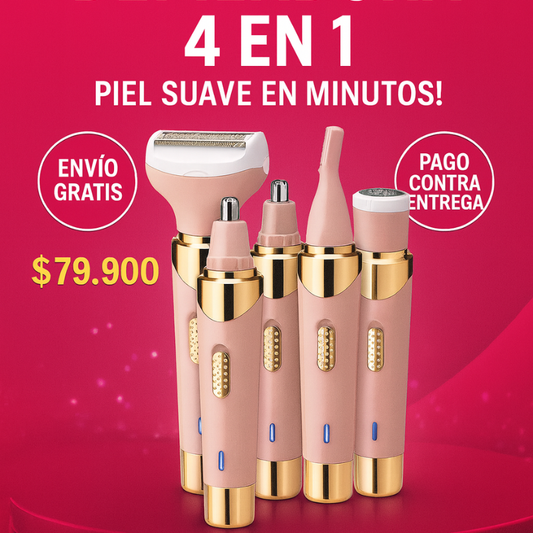 Depiladora Facial y Corporal 4 en 1